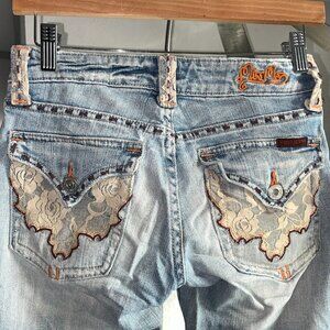 Miss Me Jeans Size 25 Straignt Leg